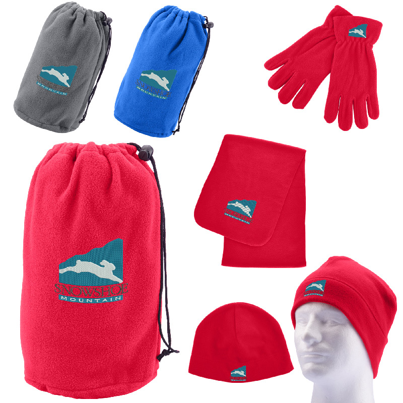 Fleece Winter Set in Pouch