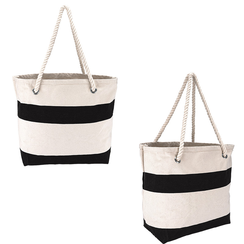 Cotton Resort Tote w/ Rope Handle