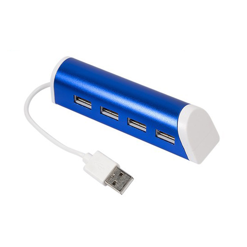 Aluminum 4 Port USB Hub with Phone Stand