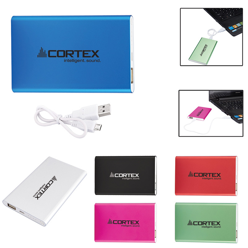 Slim Aluminum Universal Power Bank Charger - UL Certified