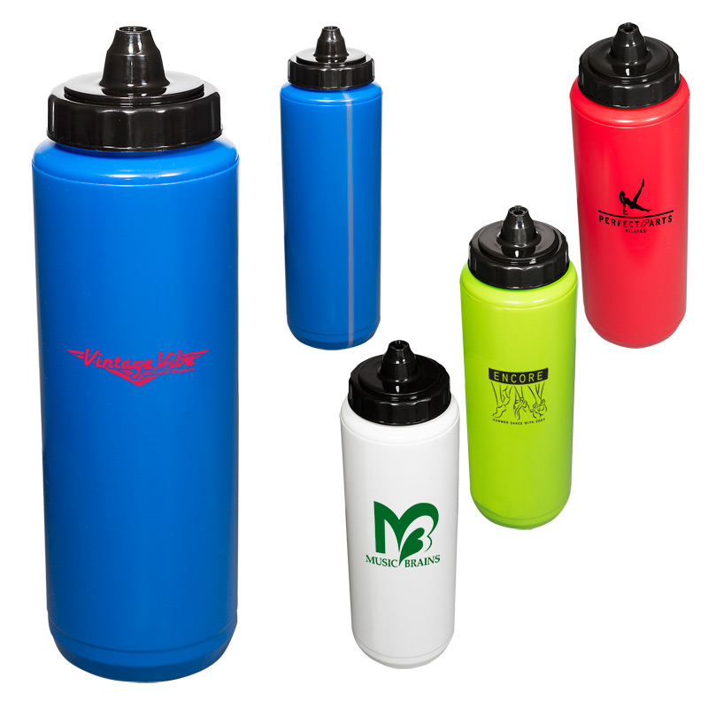 34 oz. Budget Squeezable Water Bottle