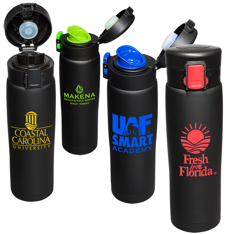 16 oz. Legacy Black Matte Vacuum Bottle