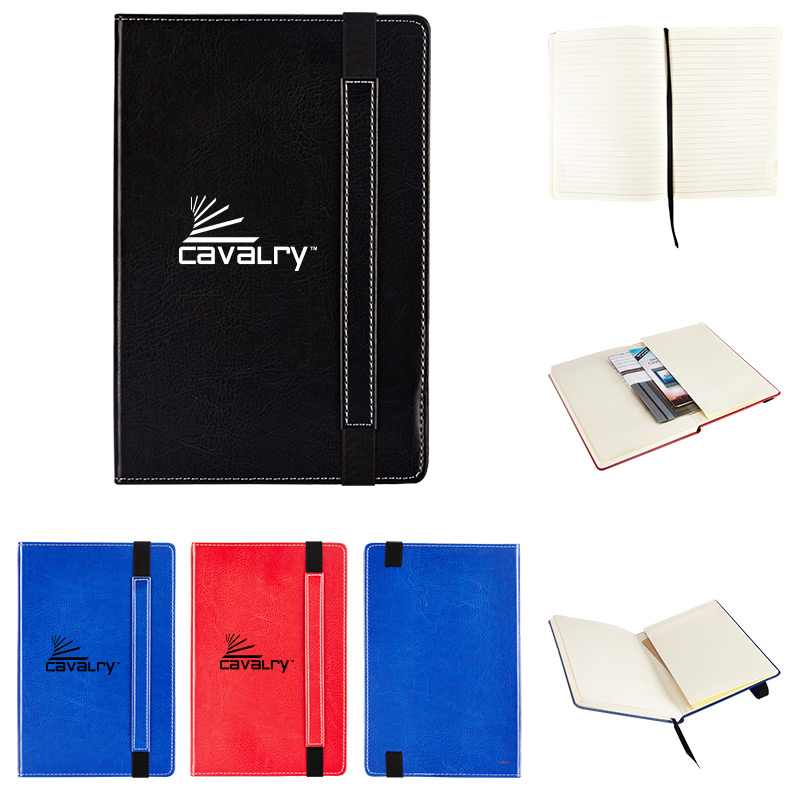 Large Bound Journal w/ Expandable Pockets – 5x8