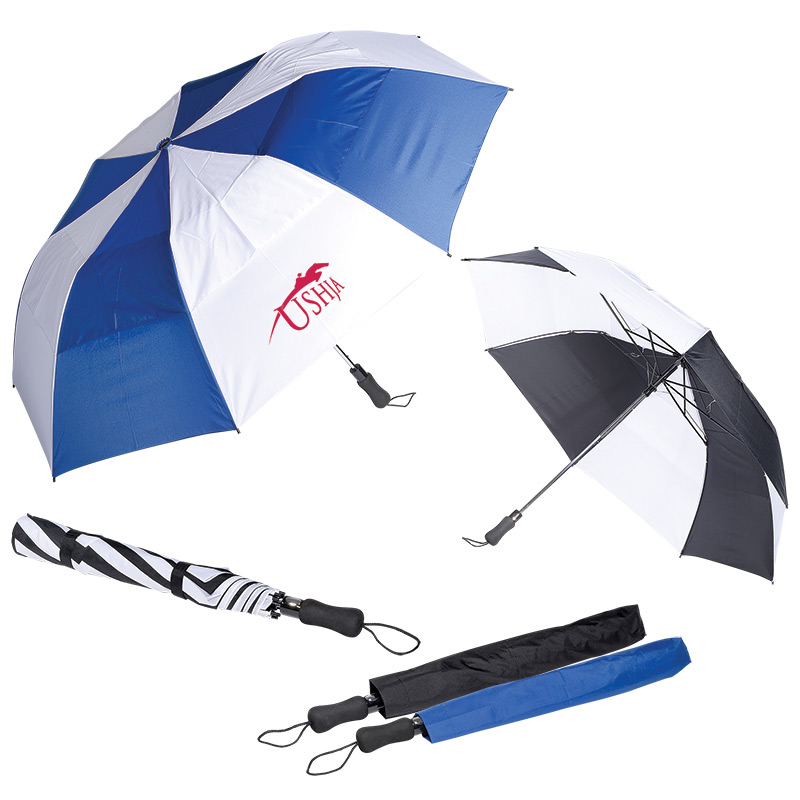 Vented Auto Open Golf Umbrella - 58"