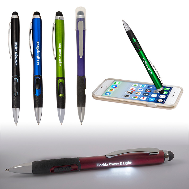 Light Up Your Logo Pen/Stylus w/ Matte Finish