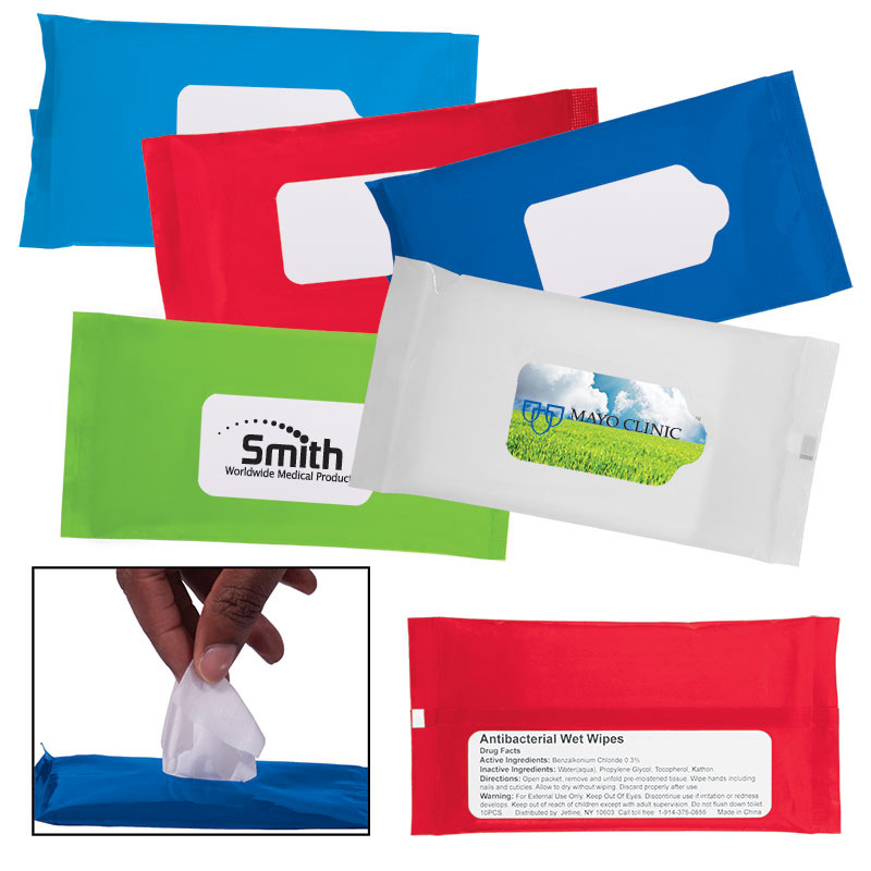 Sanitizer Wipes in Re-sealable Pouch
