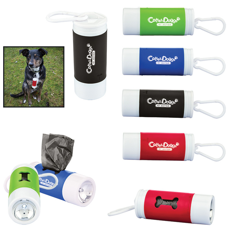 Pet Waste Bag Dispenser w/ Flashlight