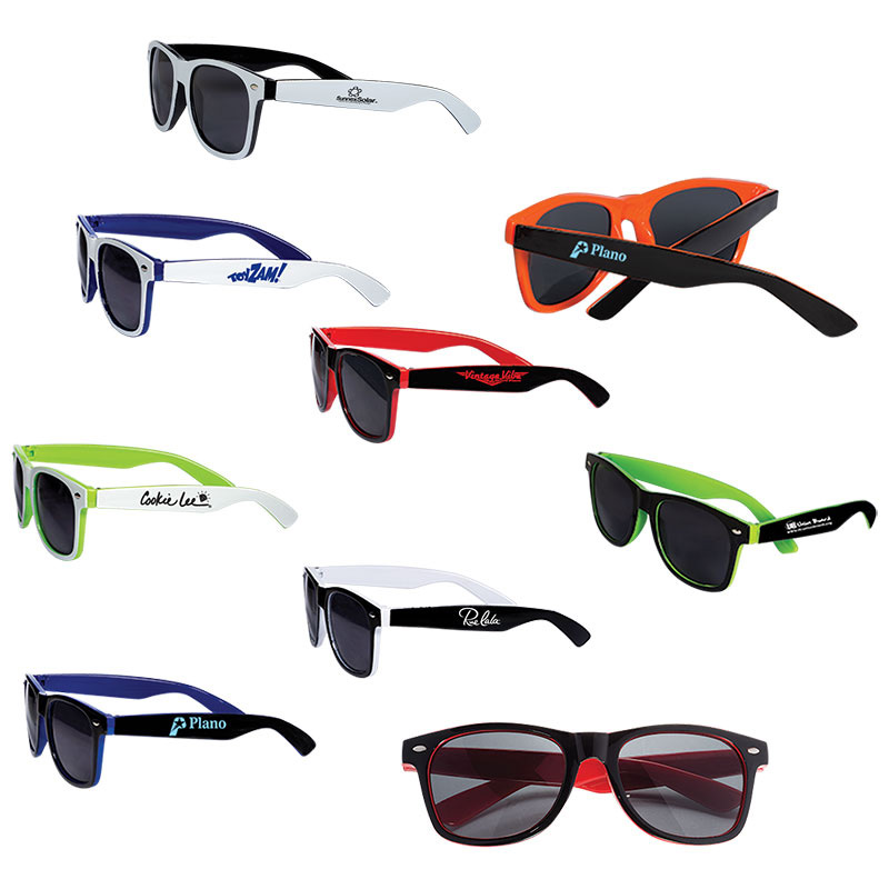 Two Tone Glossy Sunglasses