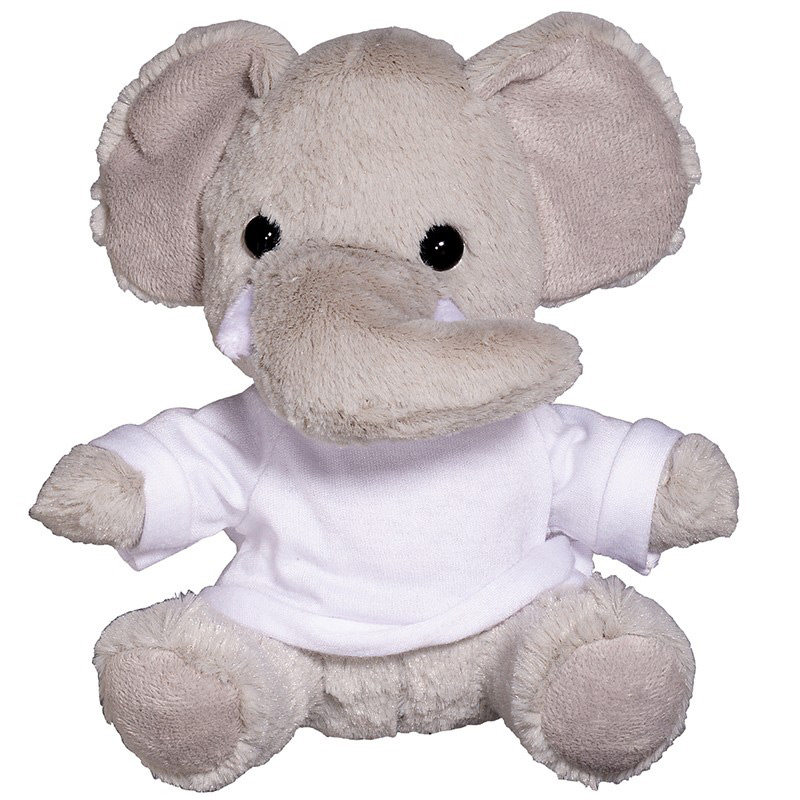 7" Plush Elephant with T-Shirt