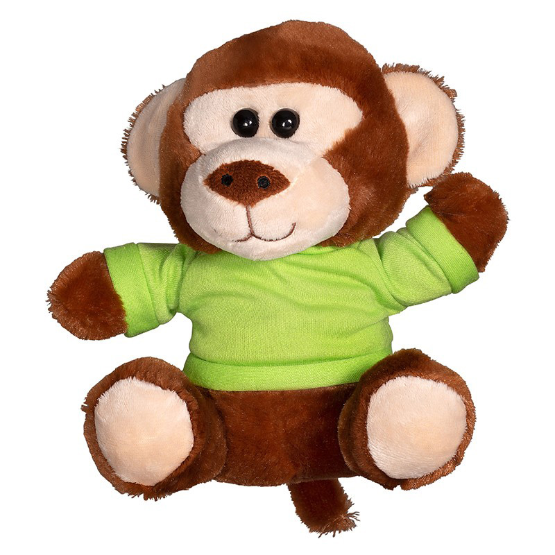7" Plush Monkey with T-Shirt