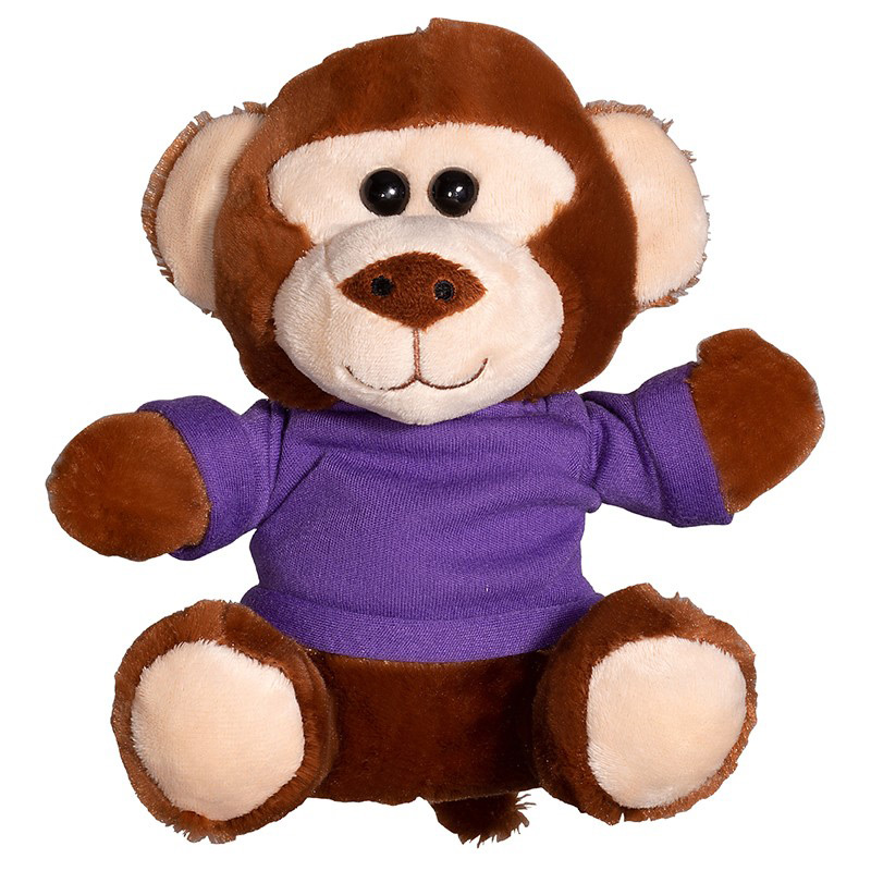 7" Plush Monkey with T-Shirt