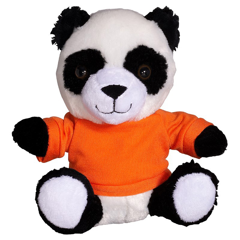 7" Plush Panda with T-Shirt