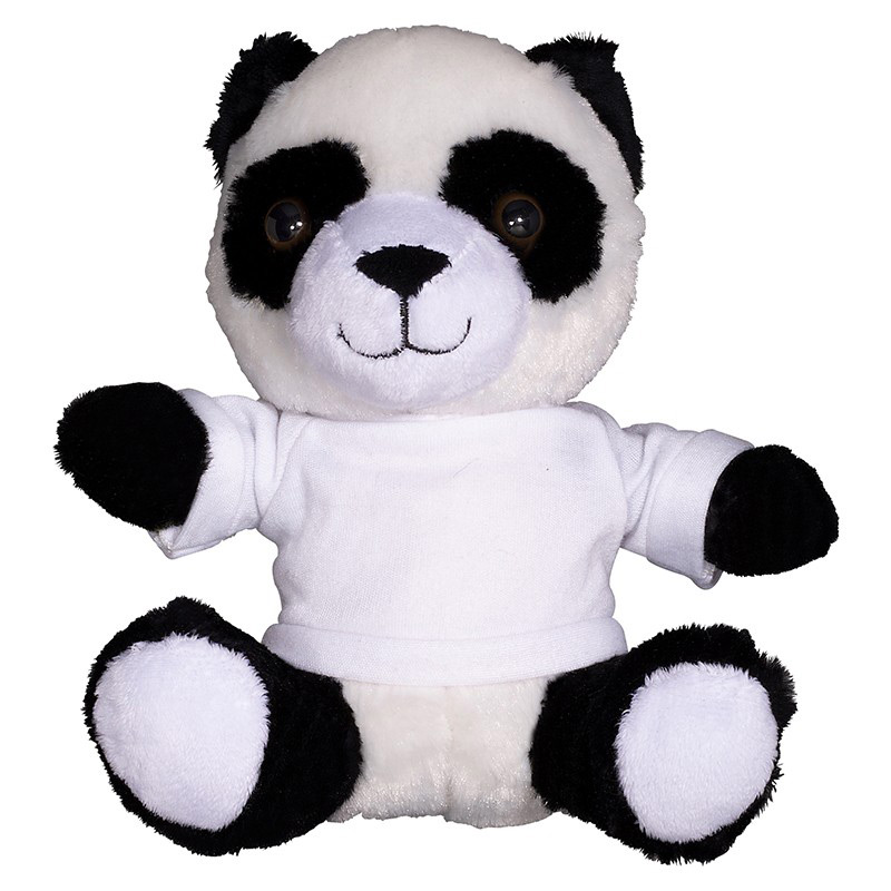 7" Plush Panda with T-Shirt
