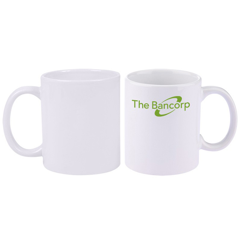 11 oz. Basic C-Handle Ceramic Mug - White | USFP-206-CM100-W-58706481